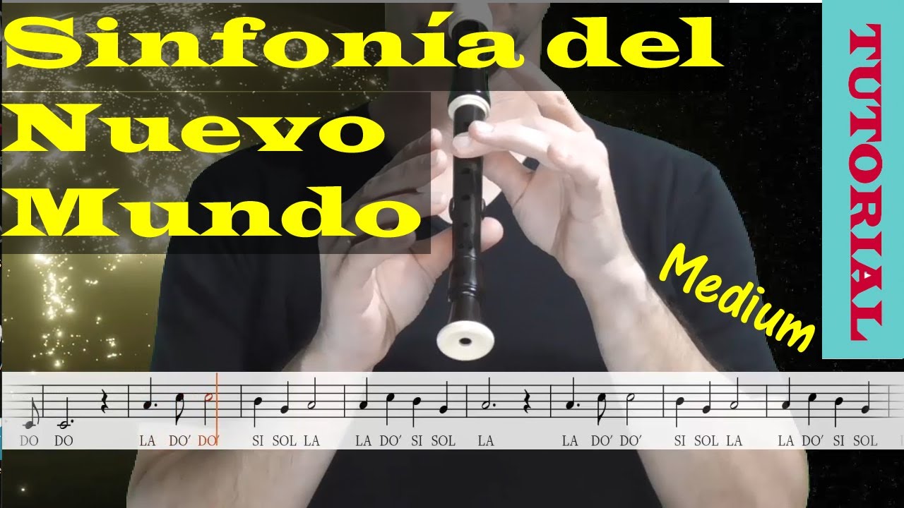 Notas para flauta (ES): Sinfonía del Nuevo Mundo (A. Dvorak), notas para flauta